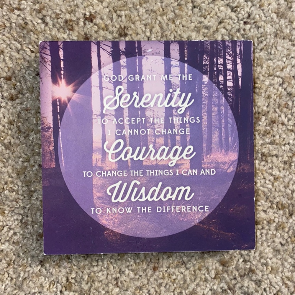 Serenity Prayer Sign